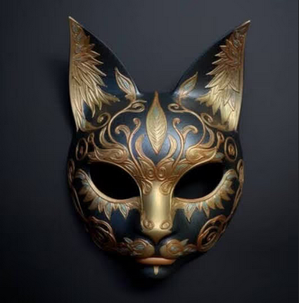 Masque de chat vénitien
